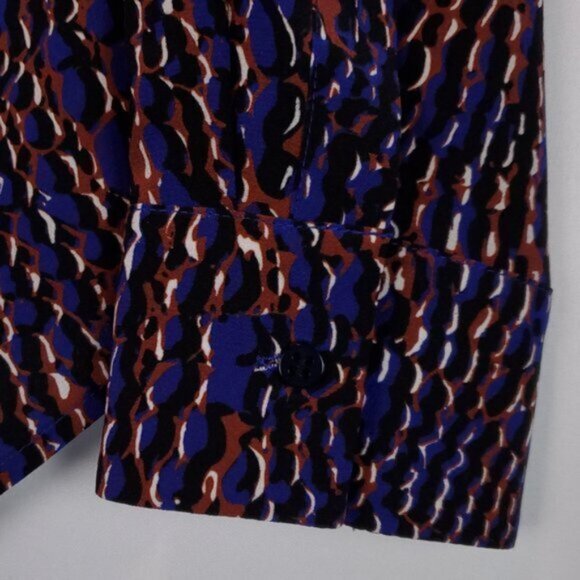 BOSS Crocodile-print Women's Silk Blouse Size EU 34 - Picture 5 of 7